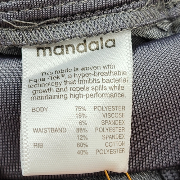 Mandala Women's Gray High Waisted Joggers - S - Picture 4 of 7